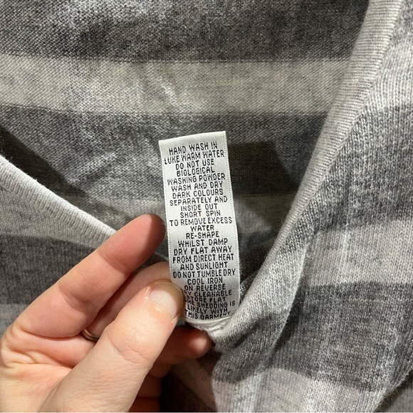 BODEN ~ Striped Color Block Sweater Dress Cashmere Angora Blend - Picture 6 of 9